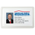 Full Color Microfiber Cloth Business Card 4" x 7" in Clear Pouch